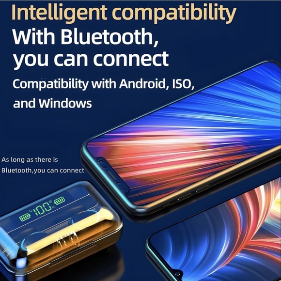 F9-5 True Wireless Eabuds with LED Battery Display - Picture 9 of 10